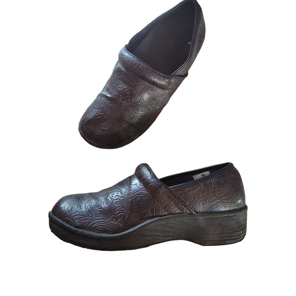 SafeTStep Nursing Clogs Womens Sz 9.5 Brown Slip Resistant Medical Work Shoes - Picture 7 of 7